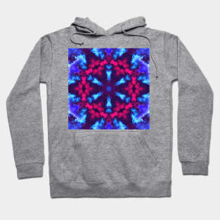 Psychedelic Hippie Pink and Blue Hoodie